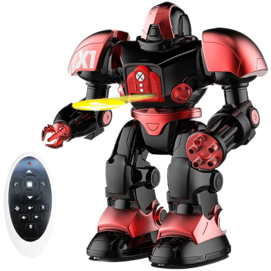 R/C Disk Launching Dancing Robot With Light Remote Control Robot Toys Singing Smart Shooting RC for Kids Intelligent Programmable with Battle Mode image