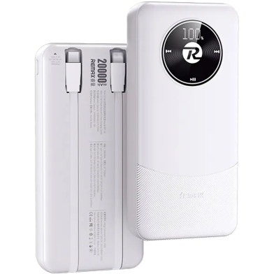REMAX RPP-38 20W 20000mAh Plus 22.5W Built-in Dual Fast Charging Cables Power Bank image