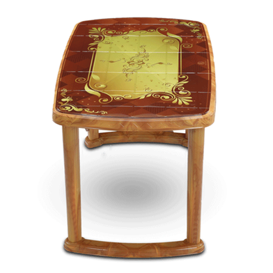 RFL Dining Table 4 Seat Rtg P/L Print Wave - SW image