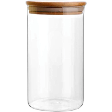 RFL Fresco Crystal Jar With Bamboo Lid 1500 ML image