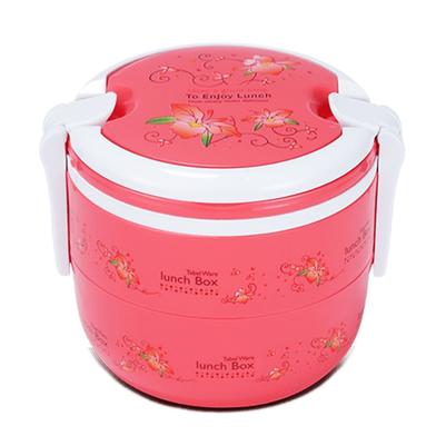 RFL Round Double Tiffin Box - Light Pink image