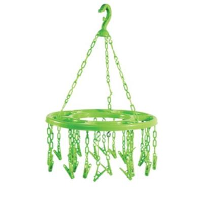 RFL Round Hanger 12 Clips -Lime Green image