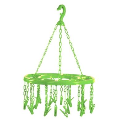 RFL Round Hanger 24 Clips -Lime Green image