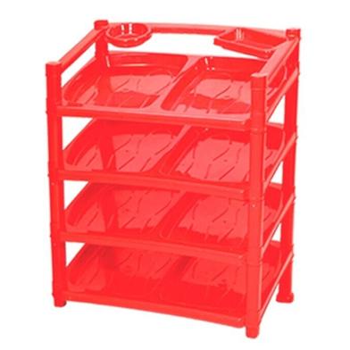RFL Shoe Rack Modern 4 Step - Red image
