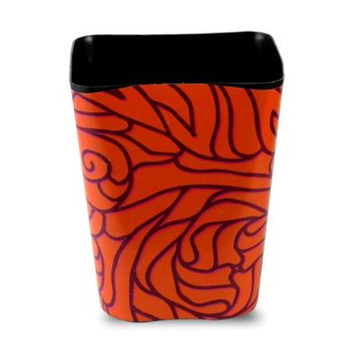 RFL Square Paper Basket Black And Red image