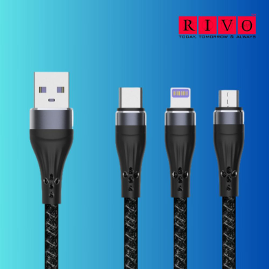 Rivo CT-431 3 in 1 6A/66W USB Cable image