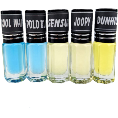 ROYAL Fragrance Traditional Attar-5pcs Different Fragrance Combo Attar Perfume For Mens Non-Alcohol Halal Perfume Package RA5 image