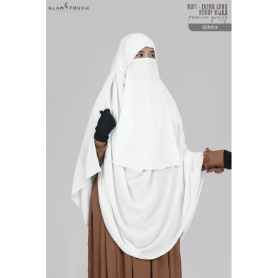 Glam Touch Rufi - Extra Long Instant Ready Hijab And Niqab Set image