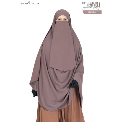 Glam Touch Rufi - Extra Long Instant Ready Hijab And Niqab Set image