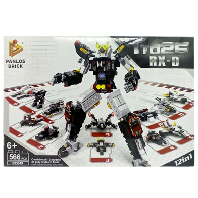 RX-0 Building Blocks Toys For Kids- 566 Pcs (lego_12in1_rx_633049) Multicolor image
