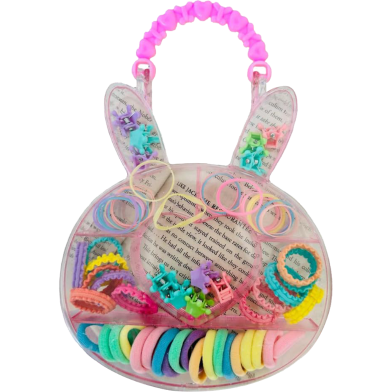 Rabbit Colorful Rabbit Hair Set for Baby Girls image