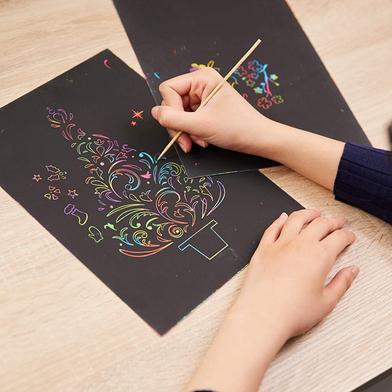 Rainbow Scratch Paper image