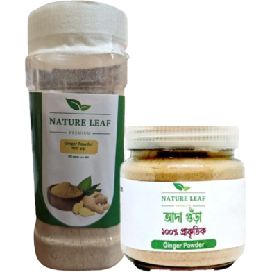 Ramadan Special Combo Pack - Ada Gura, Roshun Gura 100gm x2 Combo - Nature Leaf Ginger Powder, Garlic Powder image