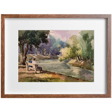 Mahmudur Rahman Rial Ramna Park, Watercolor - (27x20)inches image