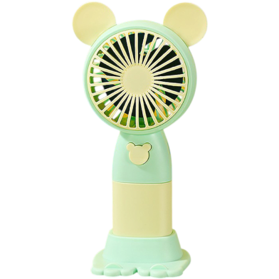 Random Design Cartoon Handheld Small USB Charging Fan For Student Desktop Outdoor image