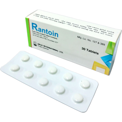 Rantoin 100 mg Tablet 10's strip image