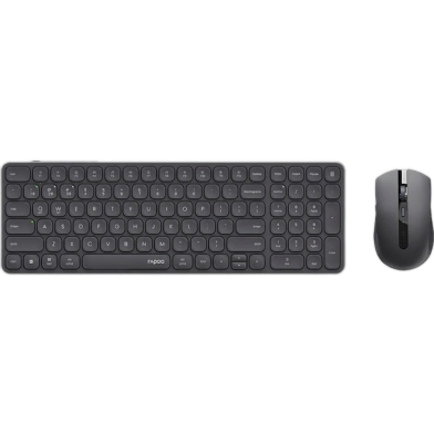 Rapoo 9350S Multi-Mode Wireless Ultra-slim Compact Keyboard and Mouse Combo Black image