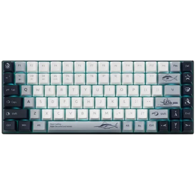 Rapoo MT510PRO Multi-Mode Backlit Mechanical Silver Switch Keyboard- White Blue image