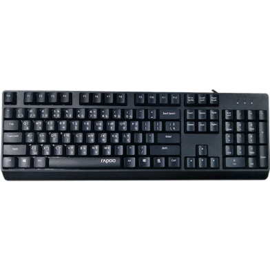 Rapoo NK1900 USB Wired Keyboard Balck image