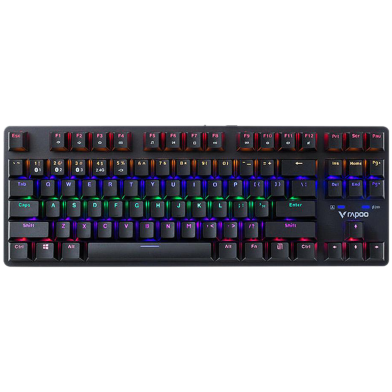 Rapoo V500PRO MT Multimode (87 Key) Backlit Blue Switch Mechanical Gaming Keyboard image