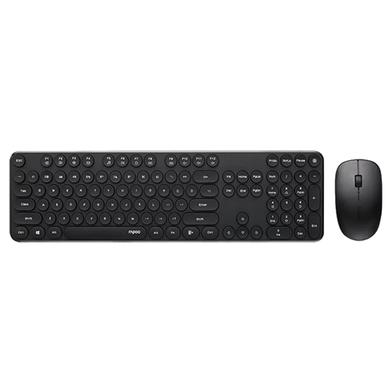 Rapoo X260S Wireless Optical Keyboard And Mouse Combo- Black image