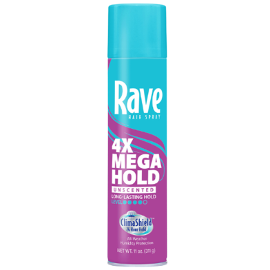 Rave 4X Mega Hold Unscented L-L Hold Hair Spray 311 gm image