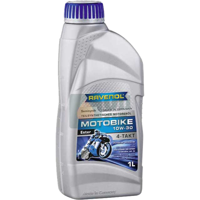 Ravenol 10W-30 Synthetic Engine Oil For Motorbike Made in Germany – 1 Litre image