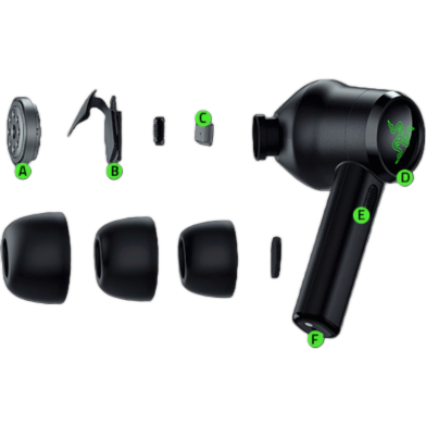 Razer Hammerhead True Wireless Pro Bluetooth Gaming Earbuds image