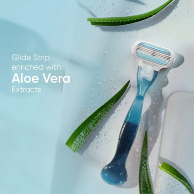 Razor - Venus Hair Removal Razor for Women with Aloe Vera - Single Piece Razor Slide 4
