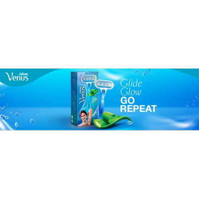 Razor - Venus Hair Removal Razor for Women with Aloe Vera - Single Piece Razor Slide 2
