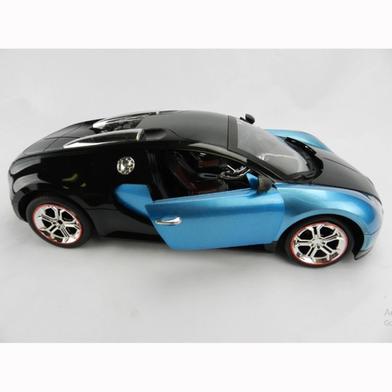 Rc Car Rechargeable Top Speed Bugatti 1:14 Scale- Blue image