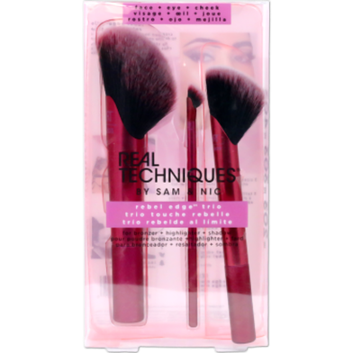 Real Techniques Rebel Edge Trio Makeup Brush 3pcs Set image