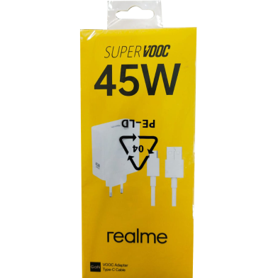Realme 45W Super vooc Original Premium Quality Fast Charger image
