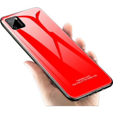 Realme C11 Tempered Glass Back Cover – Matte Finish Slim Frame Shockproof And Scratchproof Protective Case (Multicolor) image