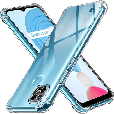 Realme C21Y C25Y Premium Silicone Case Crystal Clear Soft TPU Ultra-Thin Transparent Flexible Protective Mobile Phone Back Cover image
