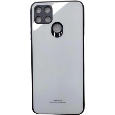Realme C21 Tempered Glass Back Cover 100Percent Premium Scratchproof Case Designed in Hong Kong (Multicolor) image