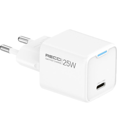Recci RC106E 25W GaN Charger With Type-C to Type-C Cable image