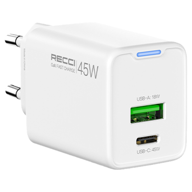 Recci RC108E 45W GaN Fast Charger image