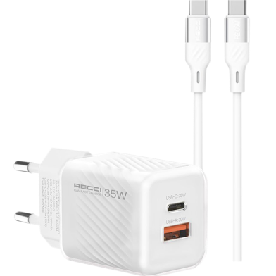 Recci RC83ECC 35W GaN Fast Charger With 1.5 Meter Cable image
