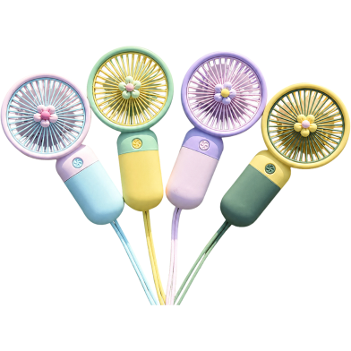 Rechargeable Cute Mini Handheld Fan with Strong Wind 1 Pcs image