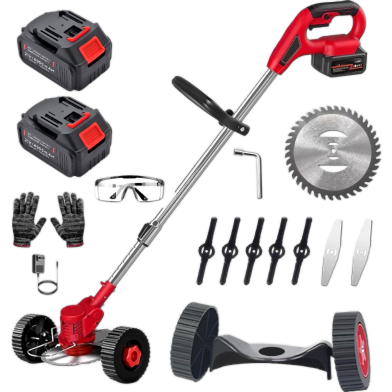 Rechargeable Grass Cutter With Wheel image