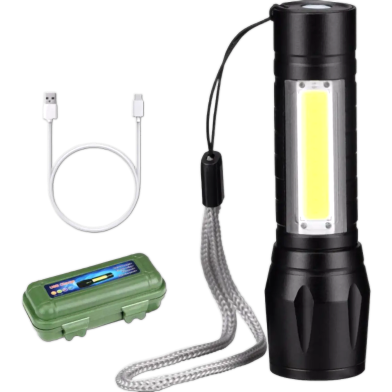 Rechargeable Led Zoom Torch Light image