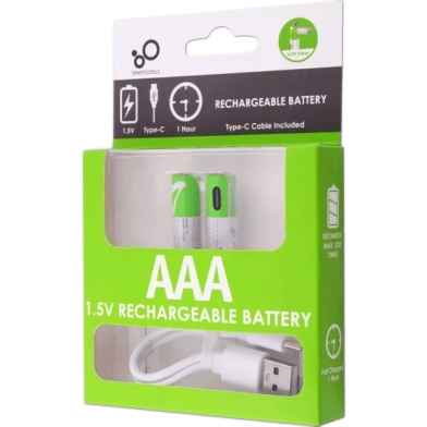 Rechargeable Lithium Battery Type AAA 2 Pcs In 1 Card image
