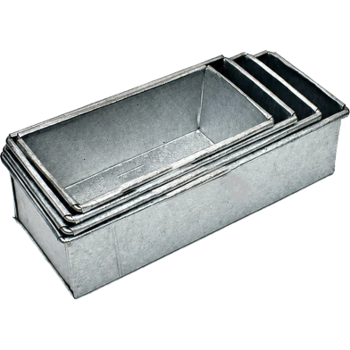 Rectangle Shaped Cake Mold 4 Pcs Set image
