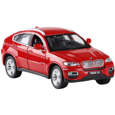 Red 1:26 Scale Diecast Bmw X6 Suv Model image