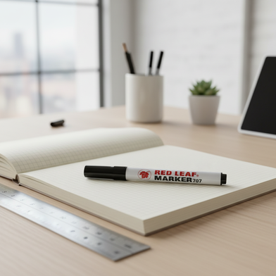 Red Leaf Permanent Marker Black 2 Pcs Slide 2