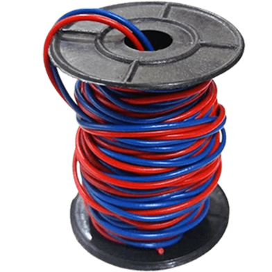 Red and Blue Cable 23/076 With Bobbin 10 Yards image