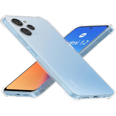 Redmi 12 4G Clear Soft Silicone Protector Case And Transparent Shock Proof Back Cover image