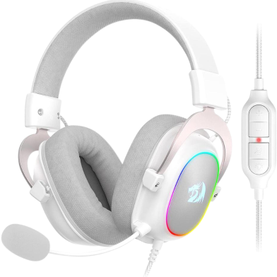 Redragon H868 Headphone (Detachable Microphone) White image