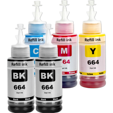 Refill Ink Real Colour 664 4colour 4Pcs image
